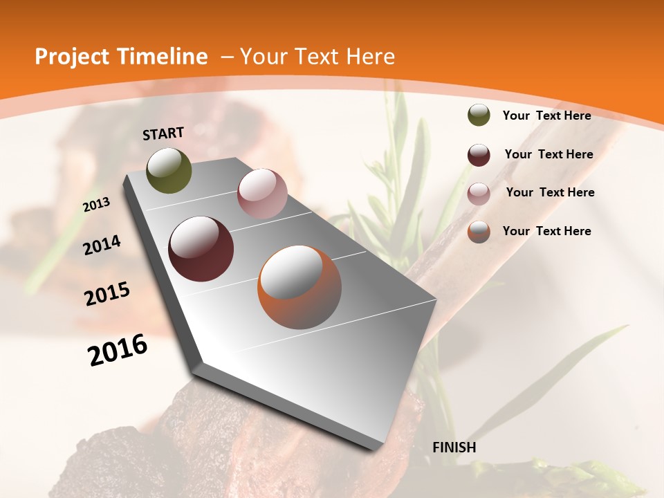 Restaurant Grill Meat PowerPoint Template