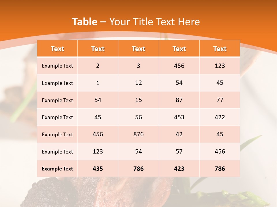 Restaurant Grill Meat PowerPoint Template