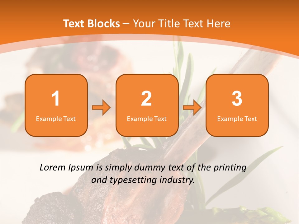 Restaurant Grill Meat PowerPoint Template