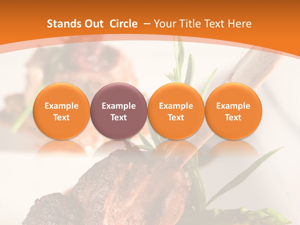 Restaurant Grill Meat PowerPoint Template