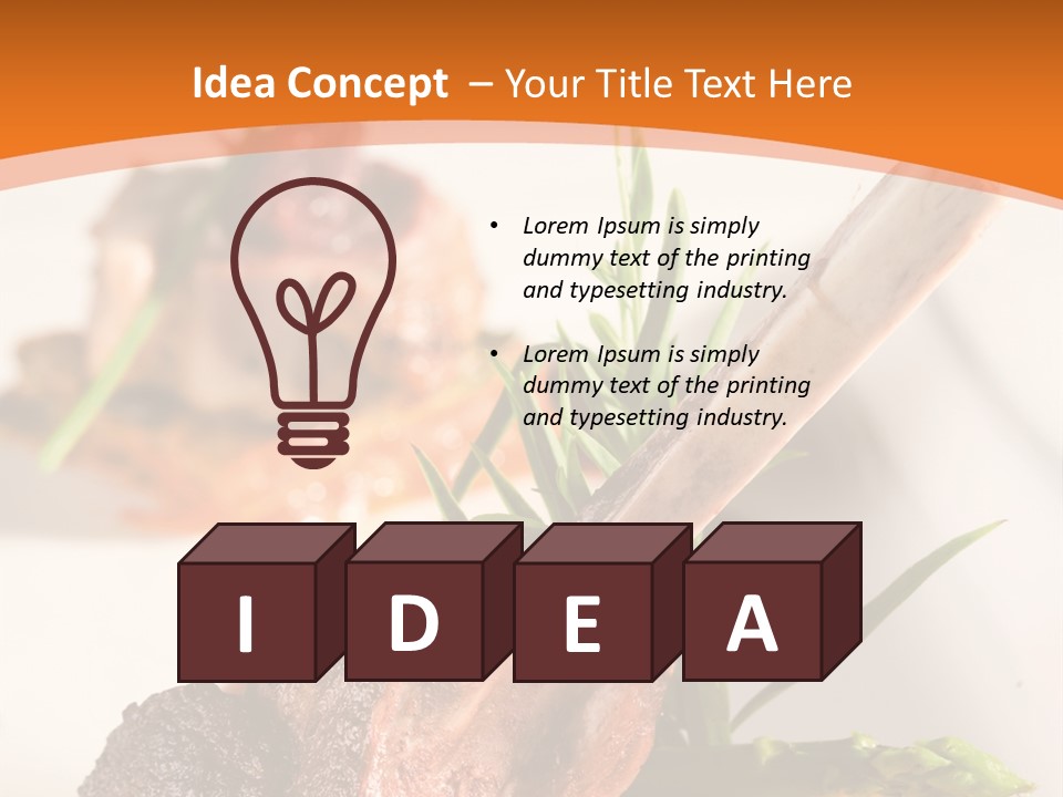 Restaurant Grill Meat PowerPoint Template