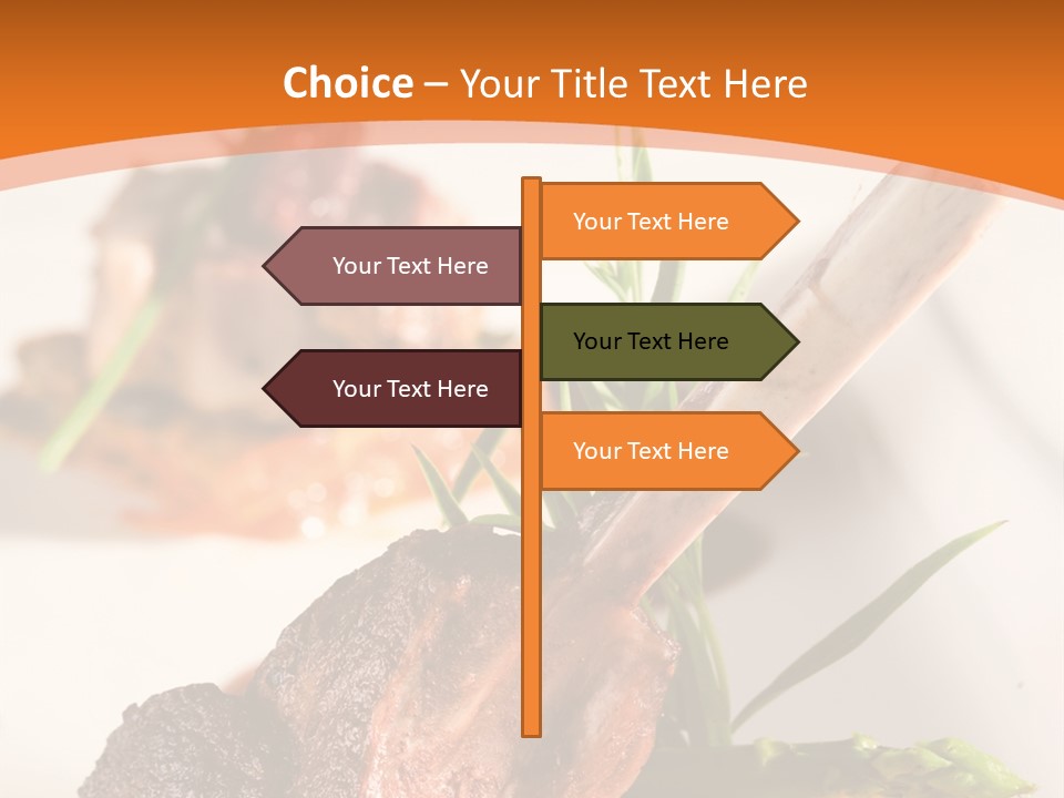 Restaurant Grill Meat PowerPoint Template