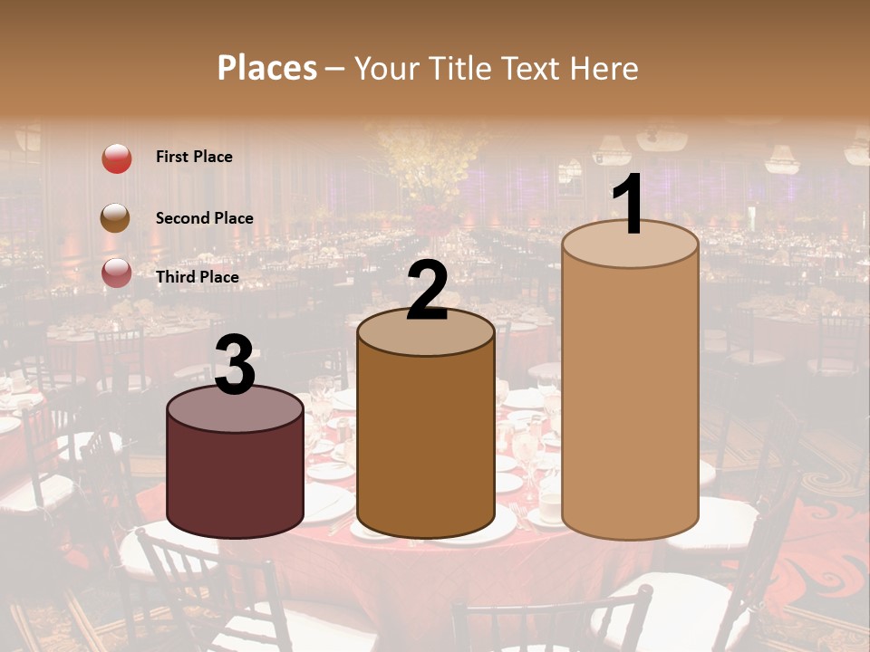 Celebration Chair Tablecloth PowerPoint Template
