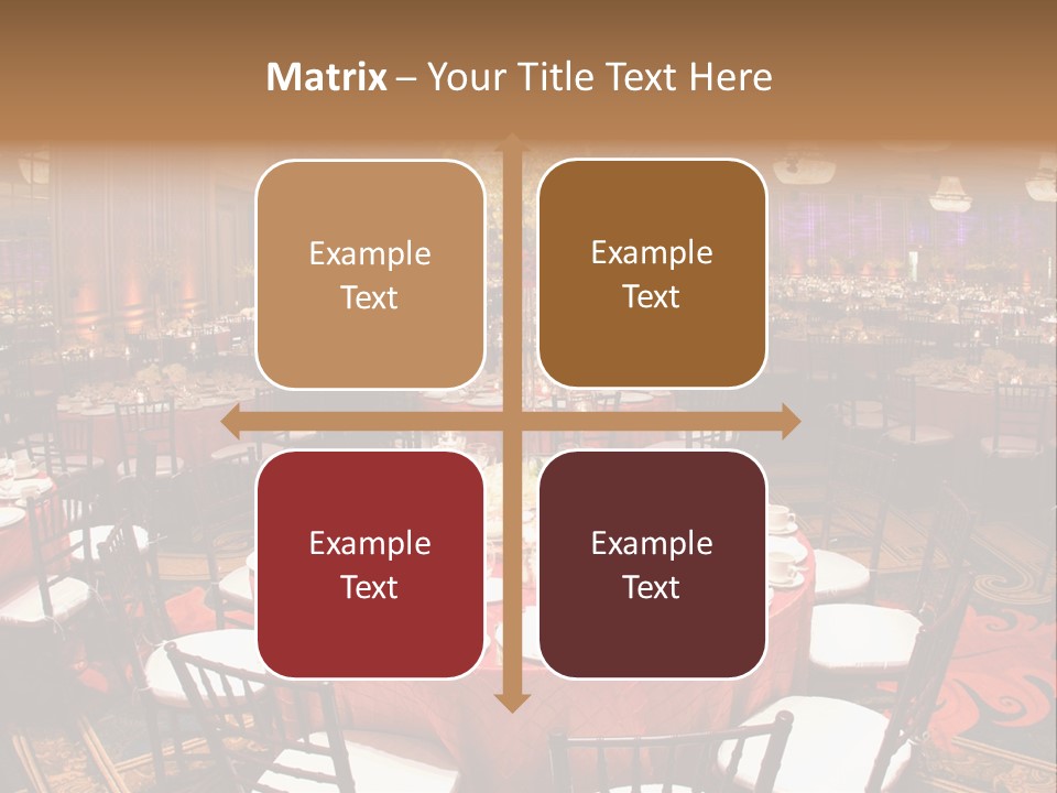 Celebration Chair Tablecloth PowerPoint Template