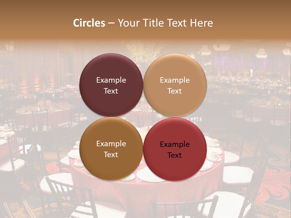 Celebration Chair Tablecloth PowerPoint Template