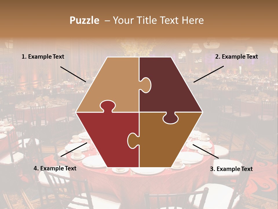 Celebration Chair Tablecloth PowerPoint Template