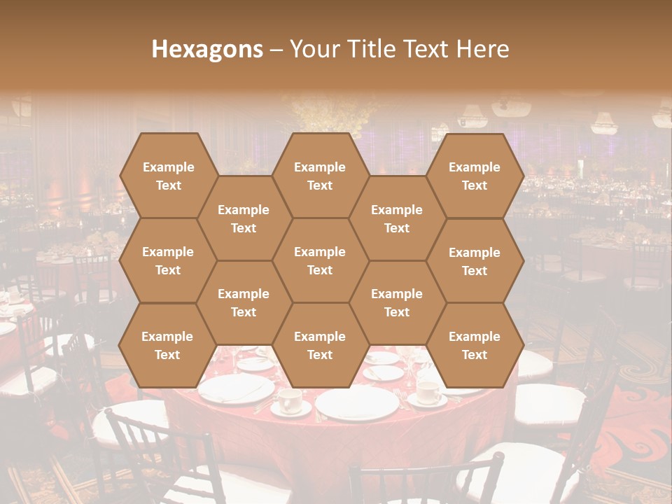 Celebration Chair Tablecloth PowerPoint Template