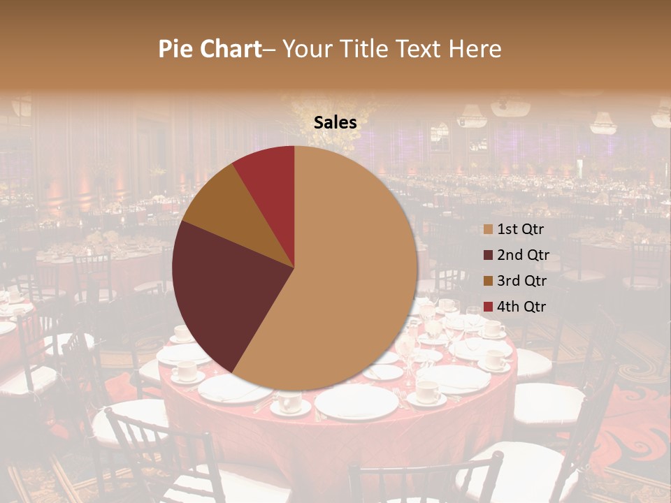 Celebration Chair Tablecloth PowerPoint Template