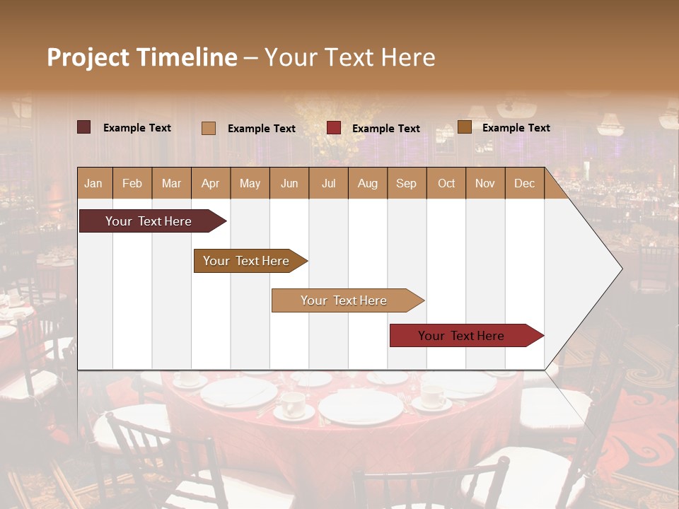 Celebration Chair Tablecloth PowerPoint Template
