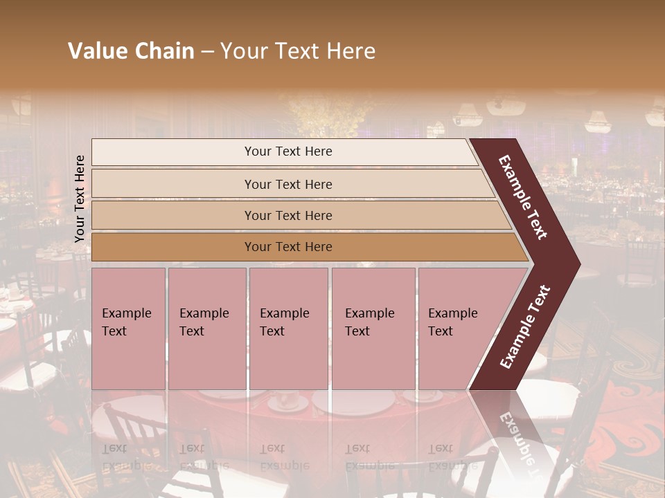 Celebration Chair Tablecloth PowerPoint Template