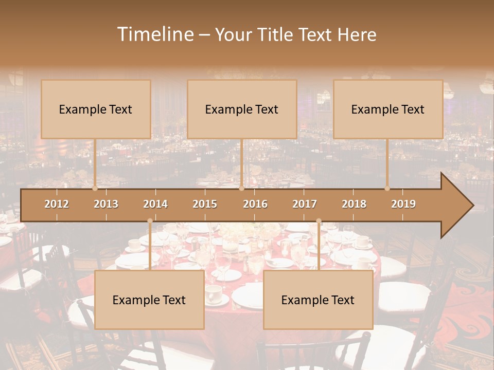 Celebration Chair Tablecloth PowerPoint Template