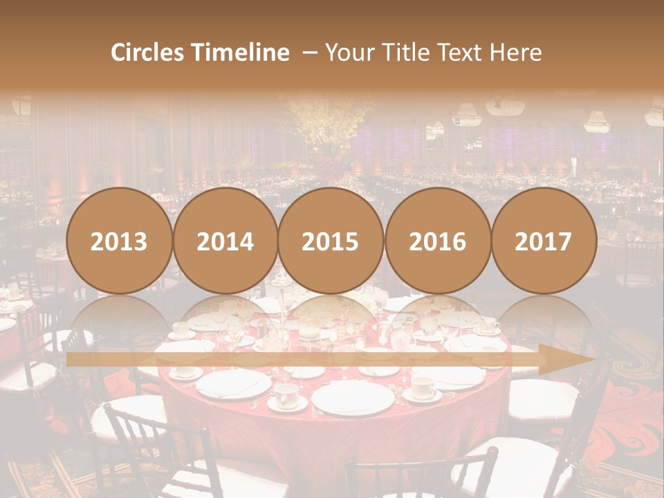 Celebration Chair Tablecloth PowerPoint Template