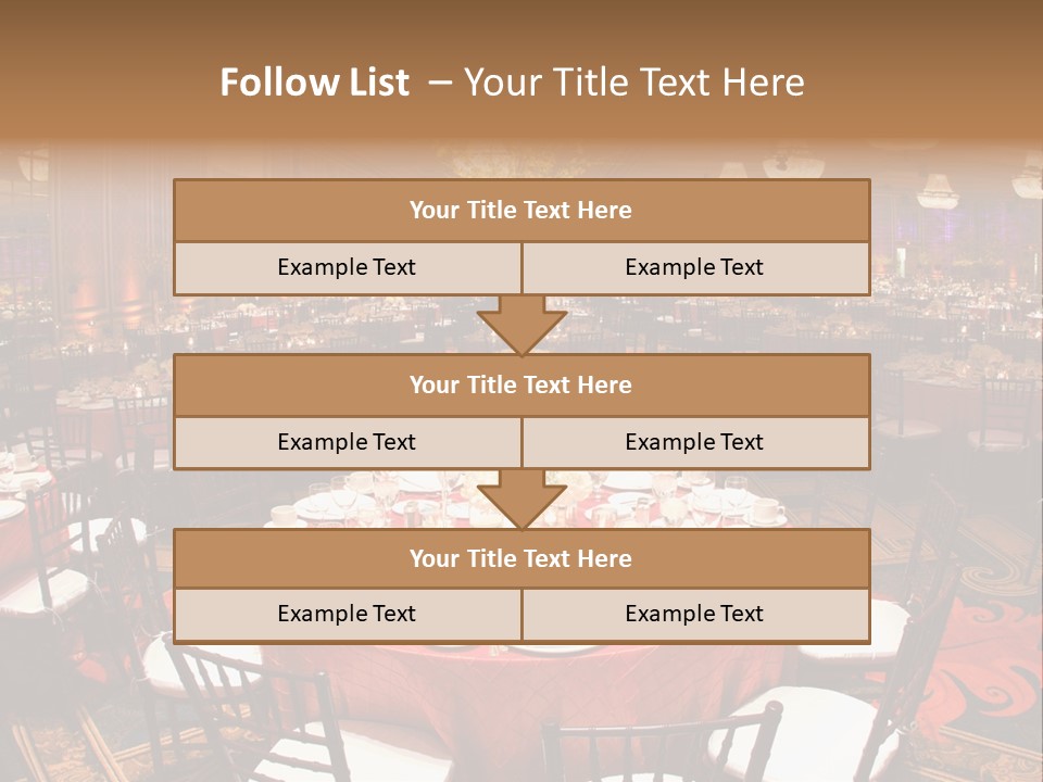 Celebration Chair Tablecloth PowerPoint Template