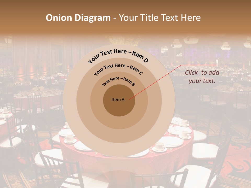 Celebration Chair Tablecloth PowerPoint Template