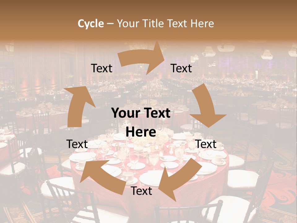 Celebration Chair Tablecloth PowerPoint Template