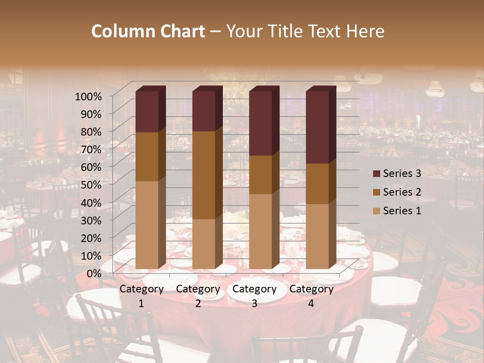 Celebration Chair Tablecloth PowerPoint Template