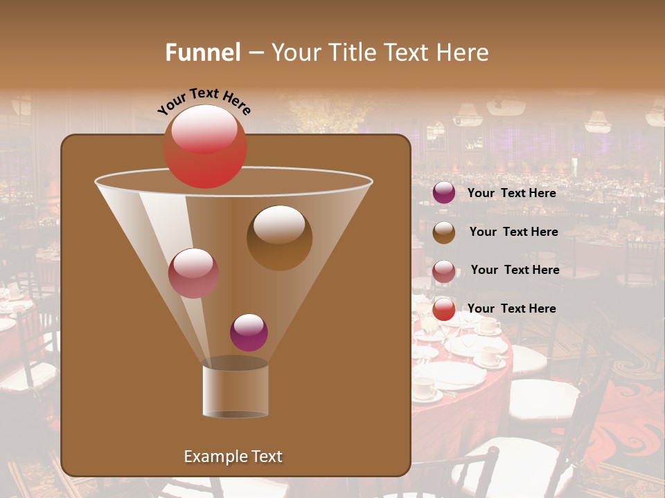 Celebration Chair Tablecloth PowerPoint Template