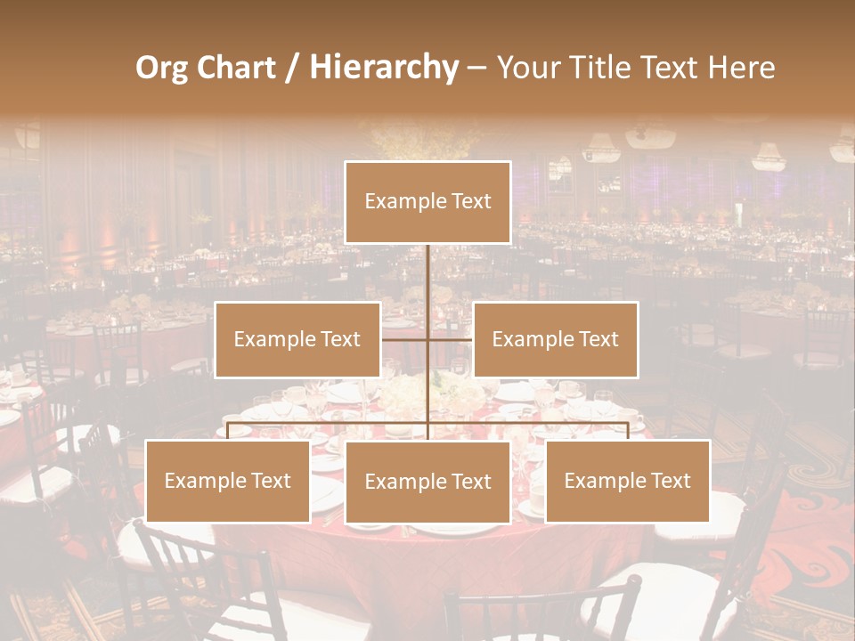 Celebration Chair Tablecloth PowerPoint Template