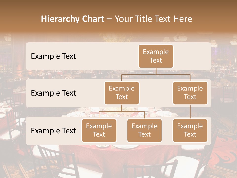 Celebration Chair Tablecloth PowerPoint Template