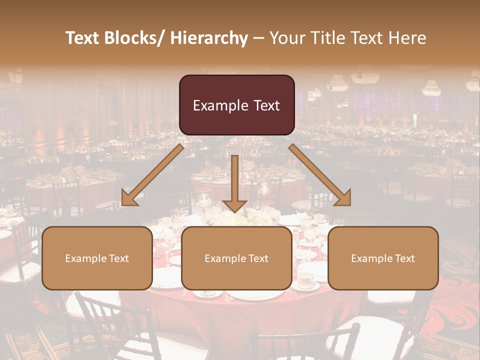 Celebration Chair Tablecloth PowerPoint Template