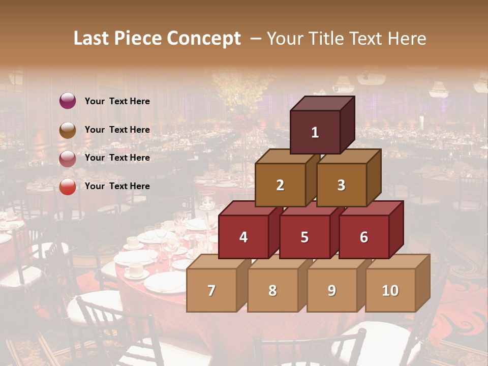 Celebration Chair Tablecloth PowerPoint Template