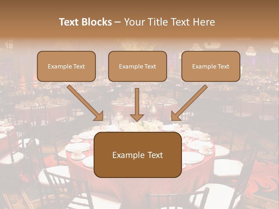 Celebration Chair Tablecloth PowerPoint Template