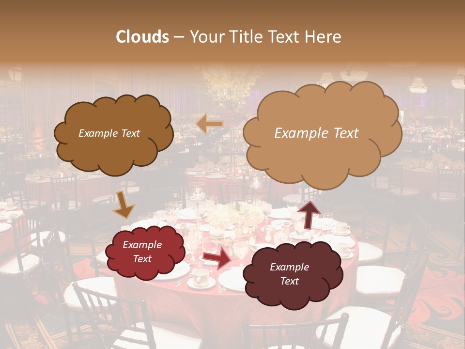 Celebration Chair Tablecloth PowerPoint Template