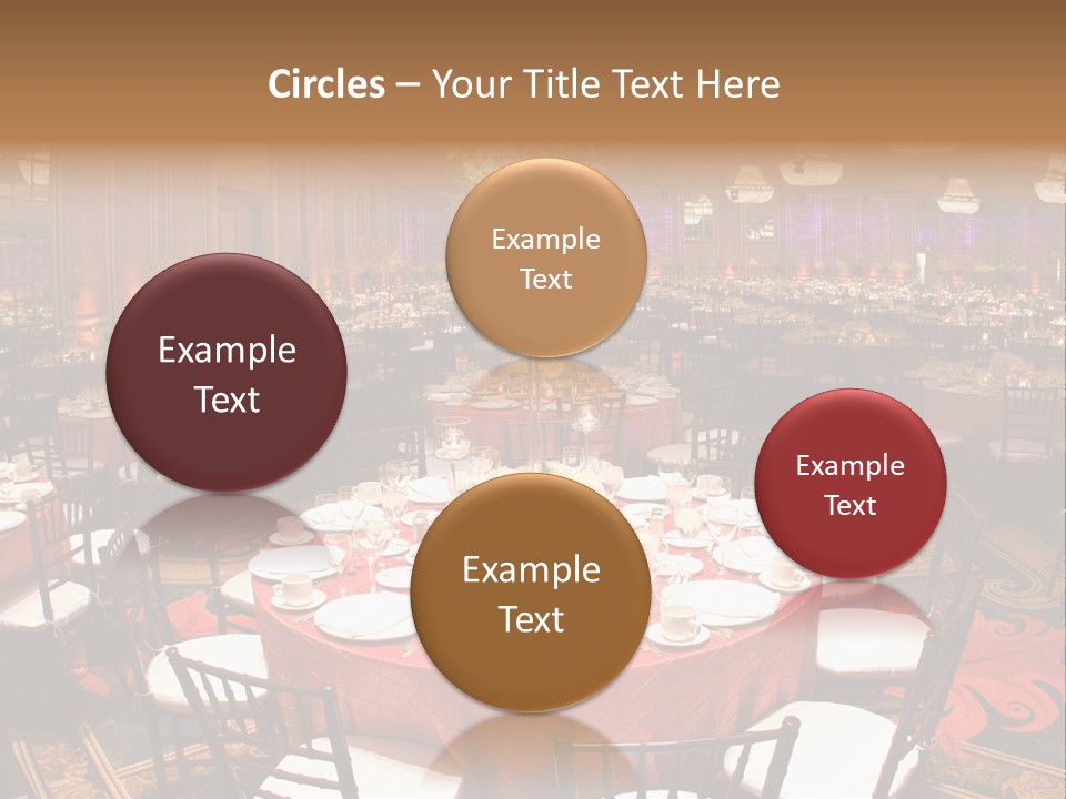 Celebration Chair Tablecloth PowerPoint Template