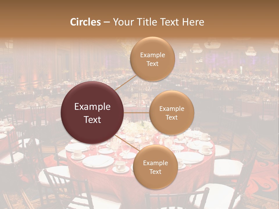 Celebration Chair Tablecloth PowerPoint Template