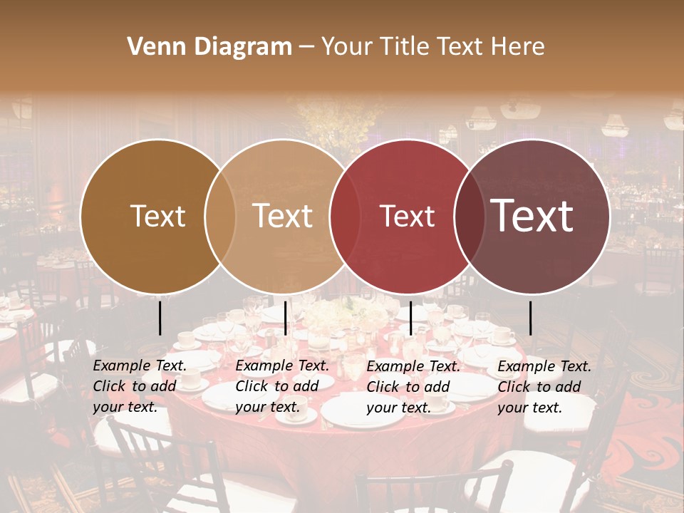 Celebration Chair Tablecloth PowerPoint Template