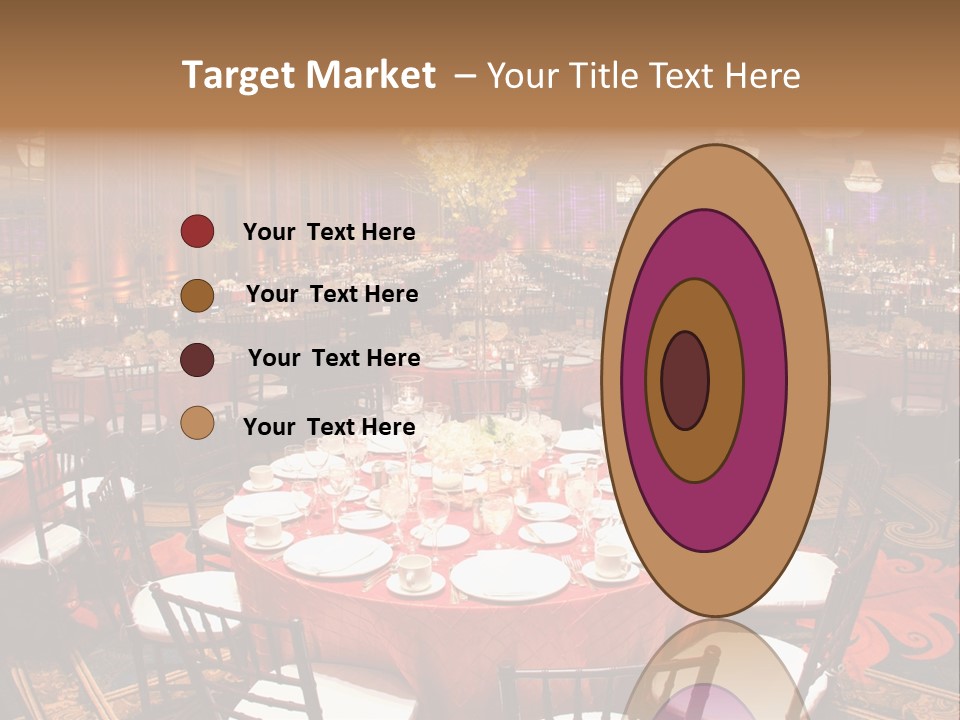 Celebration Chair Tablecloth PowerPoint Template