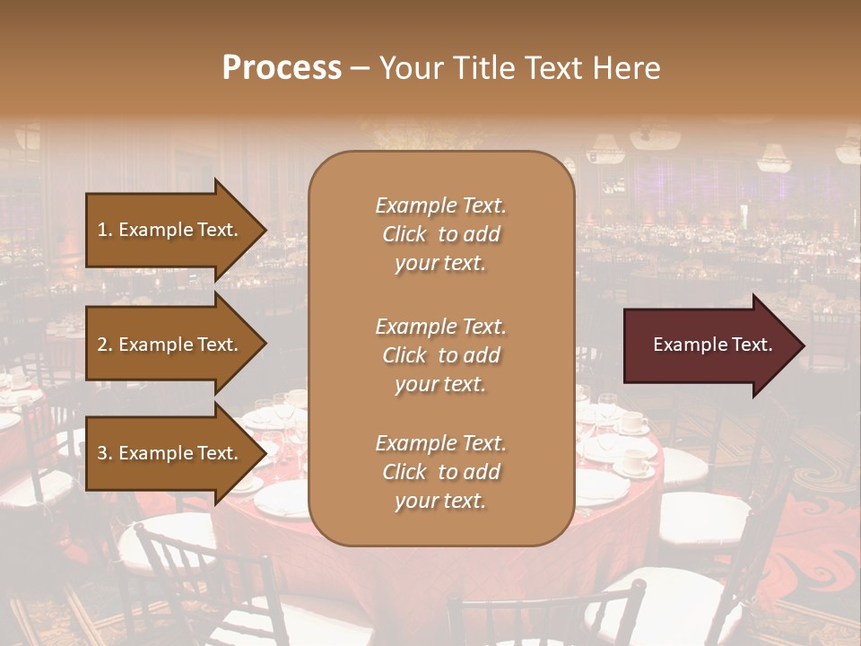 Celebration Chair Tablecloth PowerPoint Template