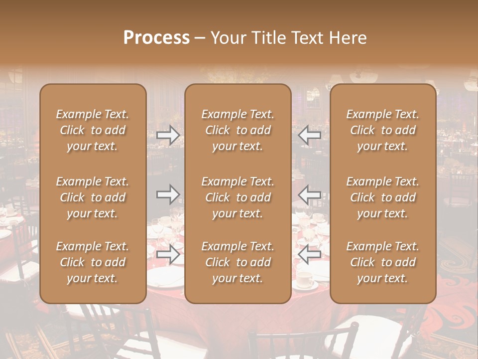 Celebration Chair Tablecloth PowerPoint Template