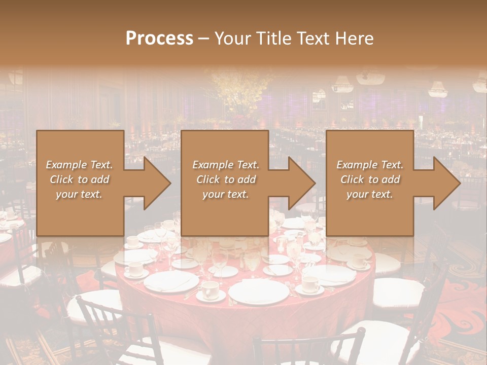 Celebration Chair Tablecloth PowerPoint Template