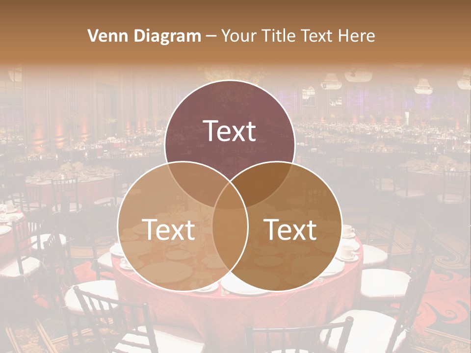 Celebration Chair Tablecloth PowerPoint Template