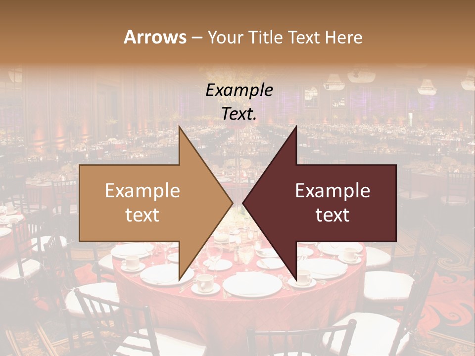 Celebration Chair Tablecloth PowerPoint Template