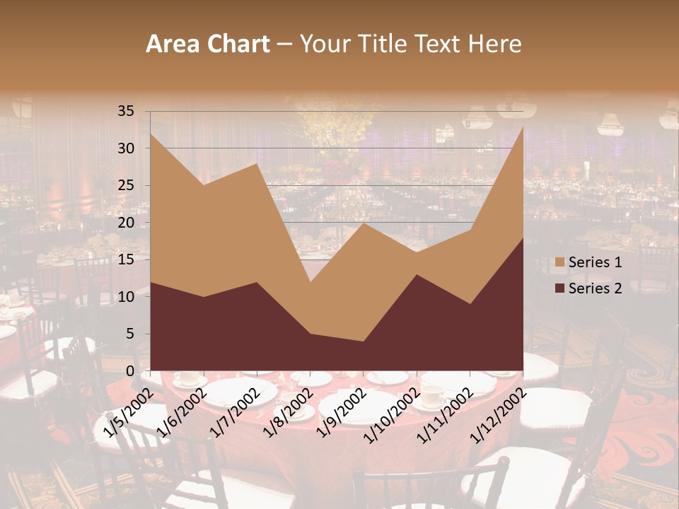 Celebration Chair Tablecloth PowerPoint Template