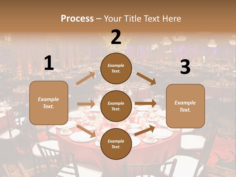 Celebration Chair Tablecloth PowerPoint Template