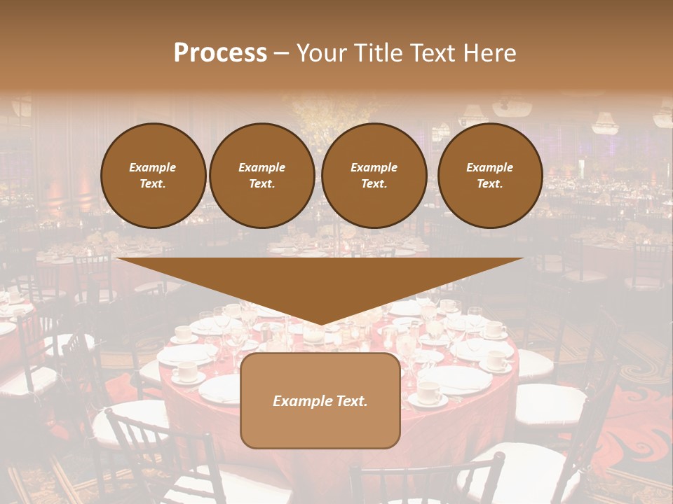 Celebration Chair Tablecloth PowerPoint Template