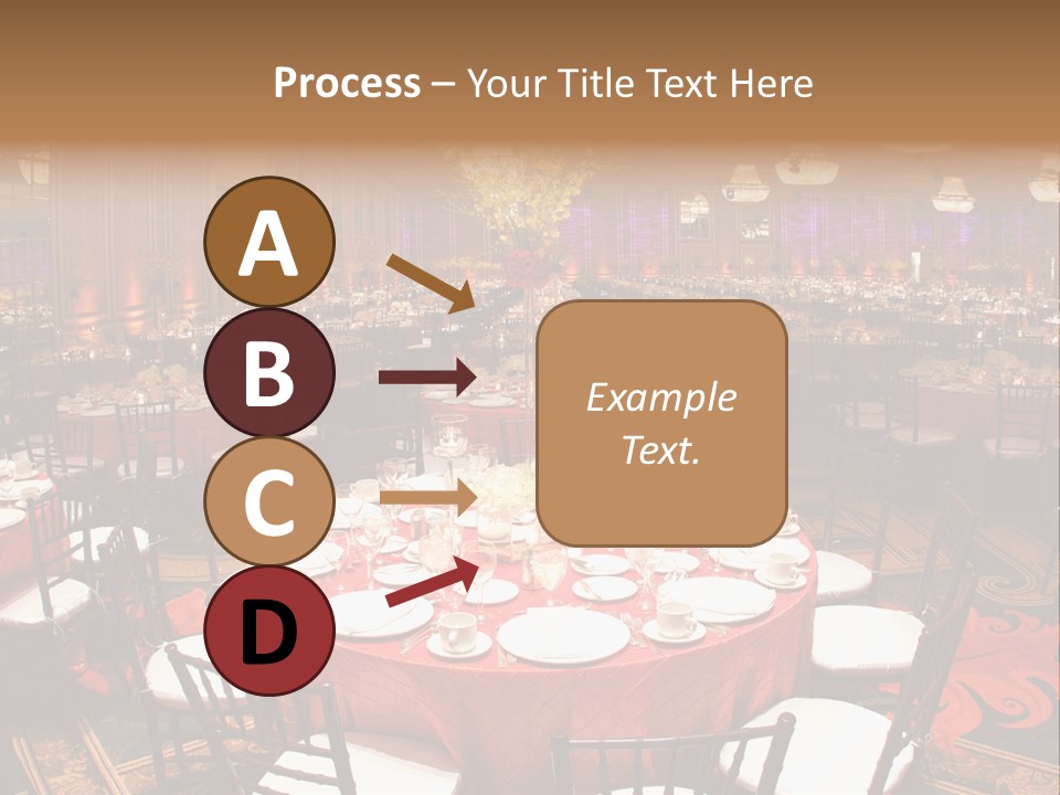 Celebration Chair Tablecloth PowerPoint Template