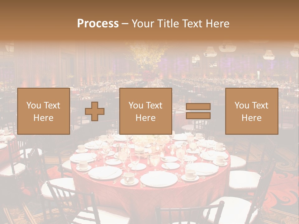 Celebration Chair Tablecloth PowerPoint Template
