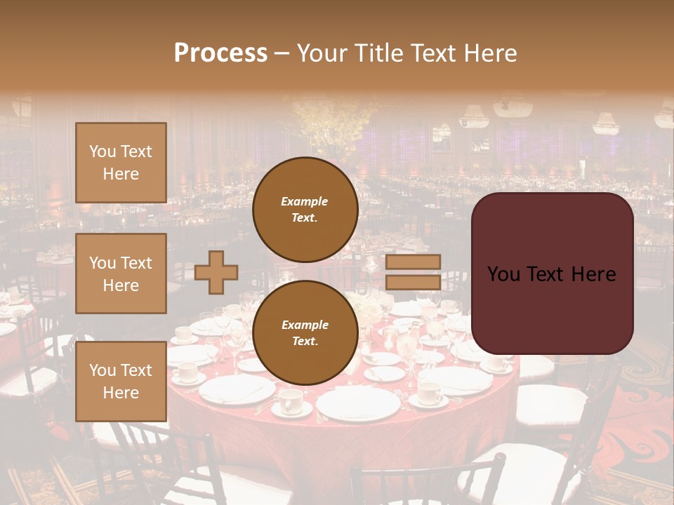 Celebration Chair Tablecloth PowerPoint Template