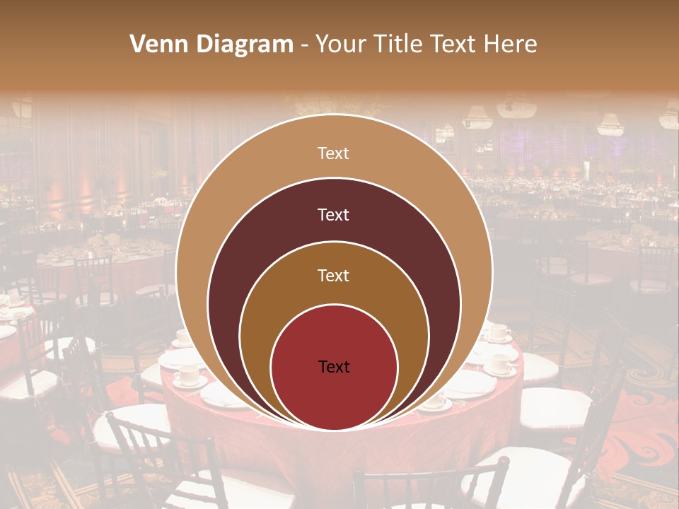 Celebration Chair Tablecloth PowerPoint Template