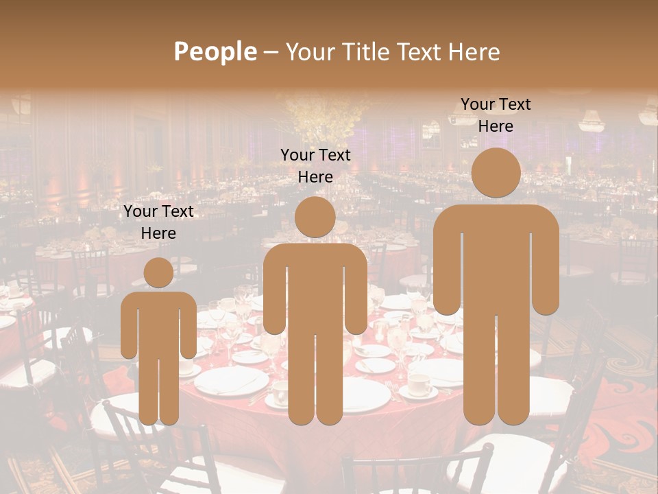 Celebration Chair Tablecloth PowerPoint Template
