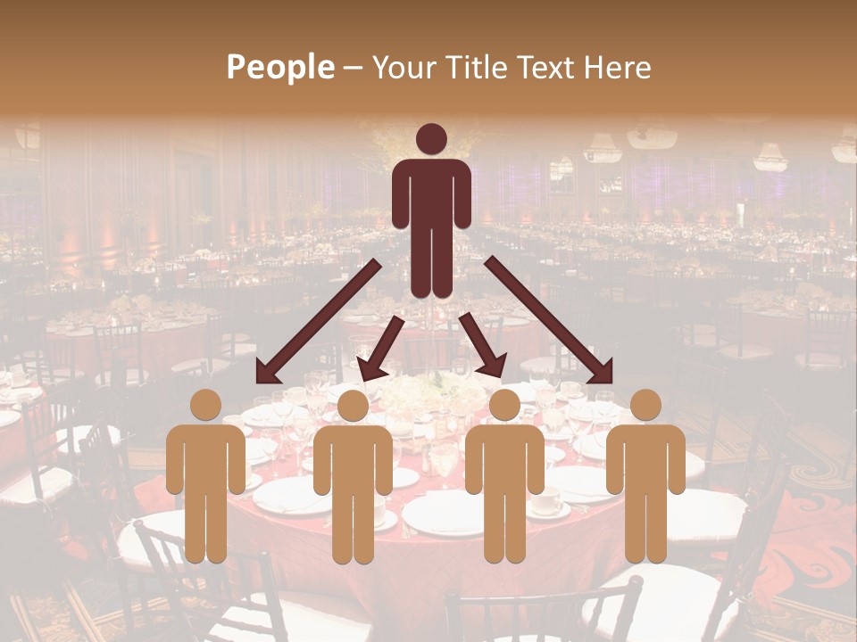 Celebration Chair Tablecloth PowerPoint Template