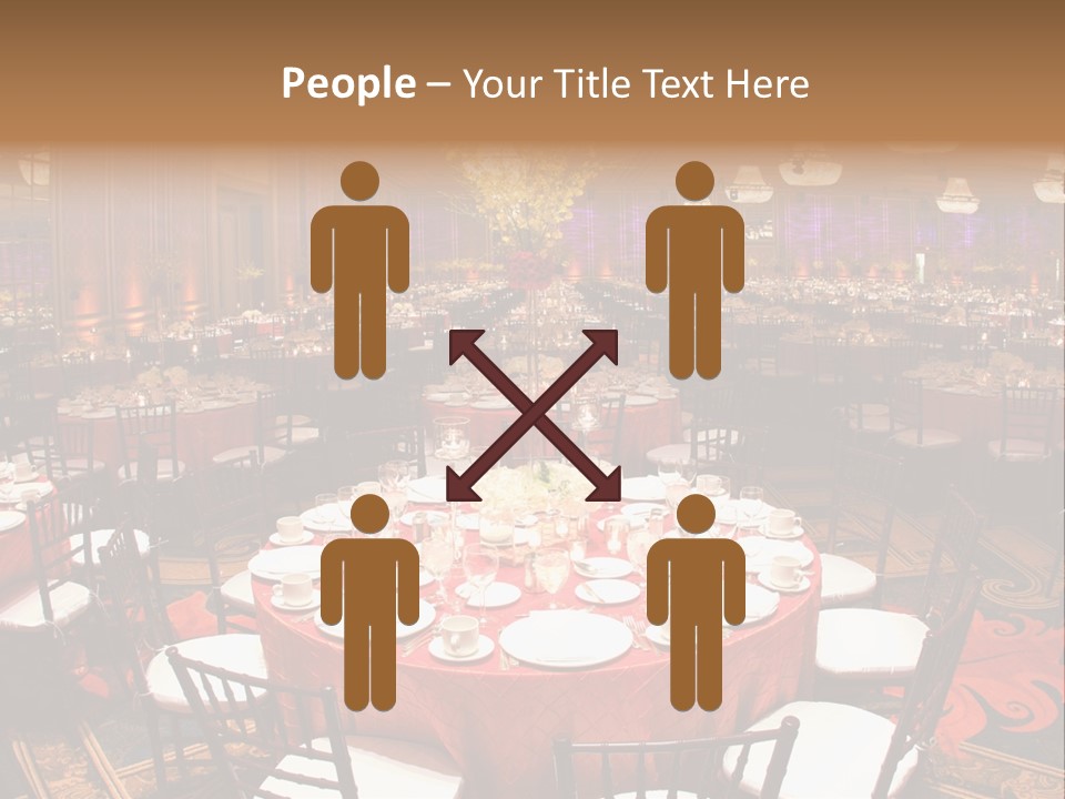 Celebration Chair Tablecloth PowerPoint Template