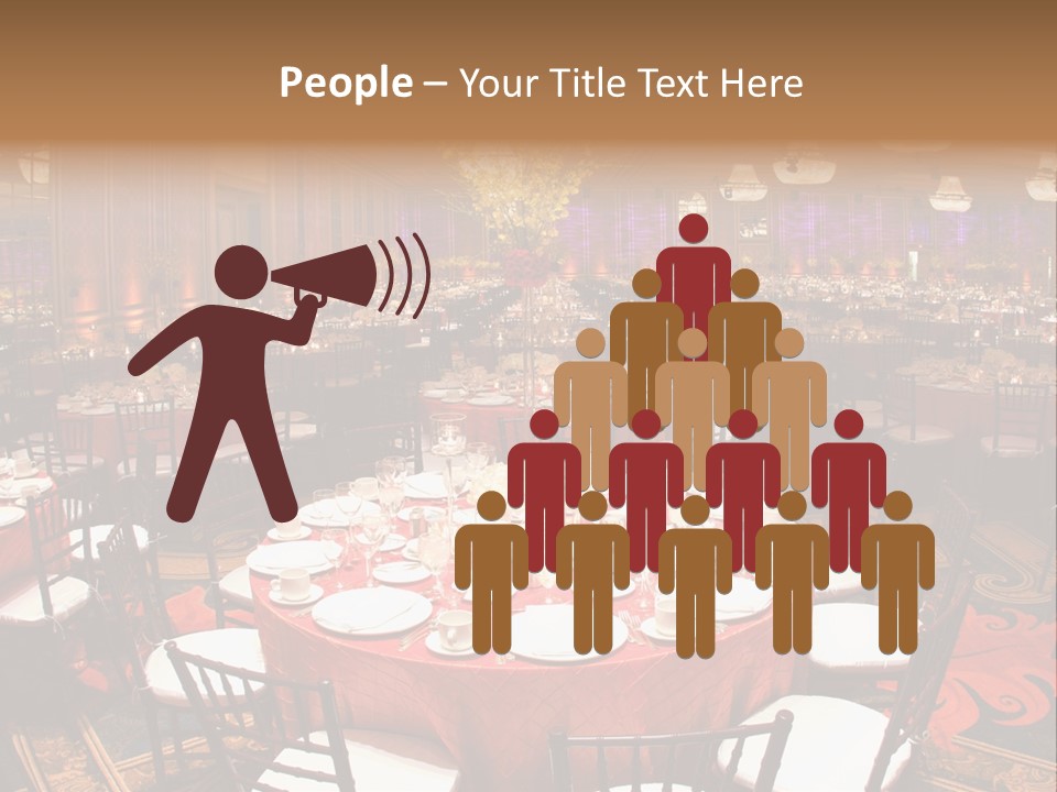 Celebration Chair Tablecloth PowerPoint Template