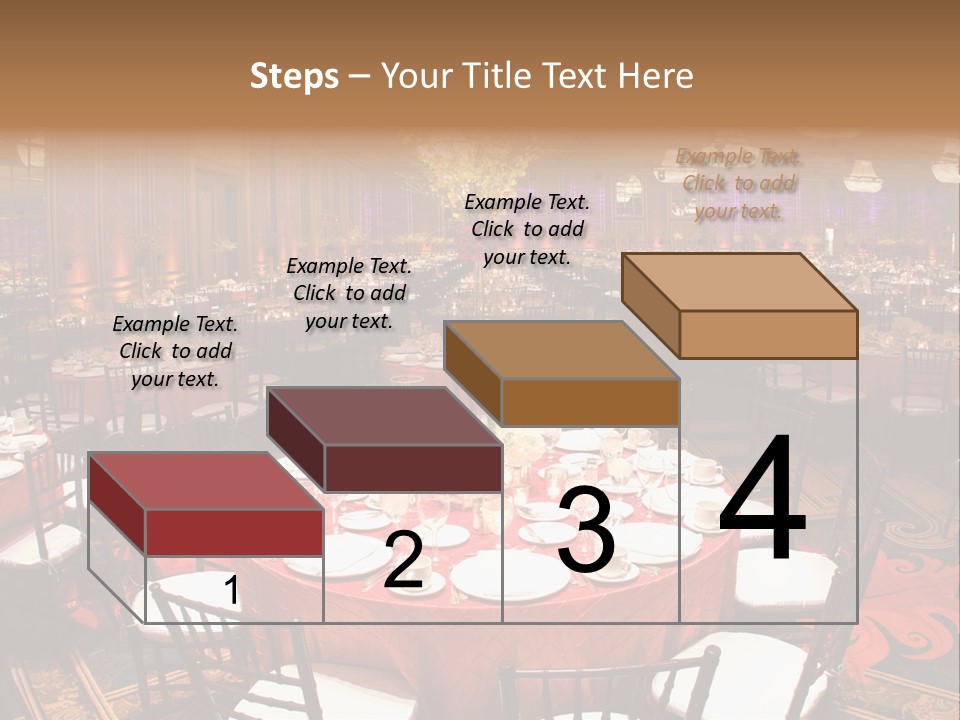 Celebration Chair Tablecloth PowerPoint Template