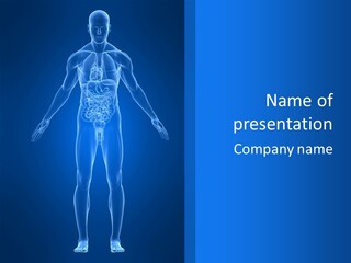 Blue Medical Illustration PowerPoint Template