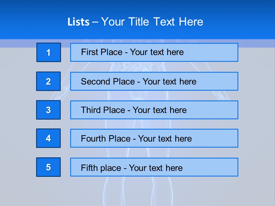 Blue Medical Illustration PowerPoint Template